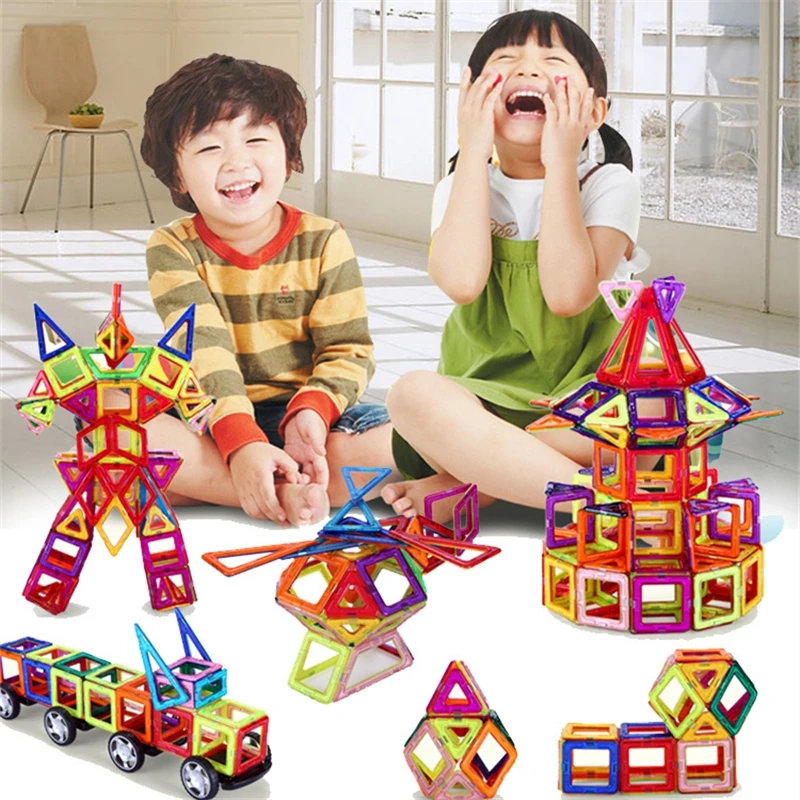 108 pcs Standard Size DIY building blocks magic pulling