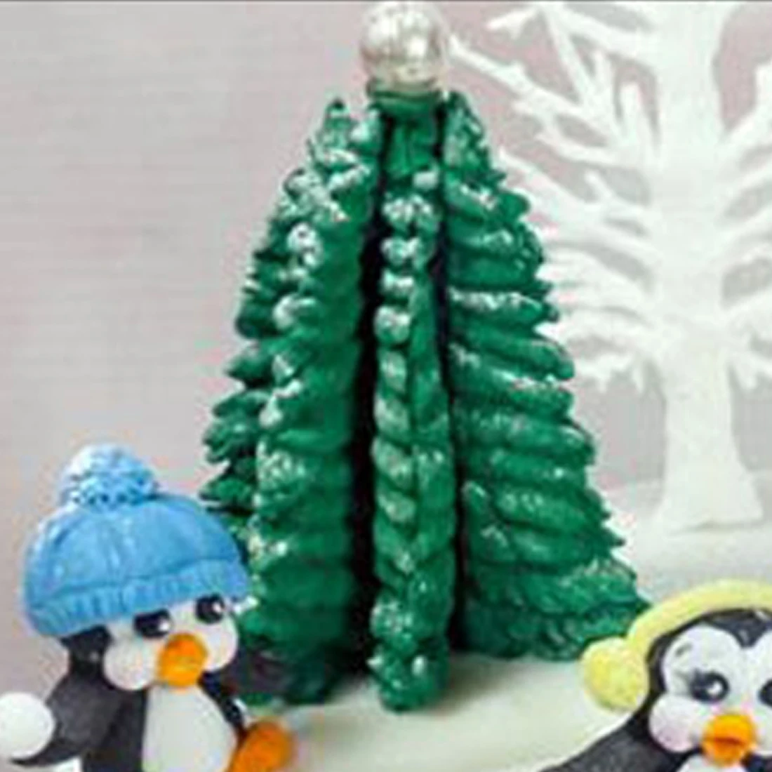 

Silicone Christmas Tree Cake Fondant Mold Chocolate Cookies Mould Home Kitchen DIY Cake Baking Decorating Tools
