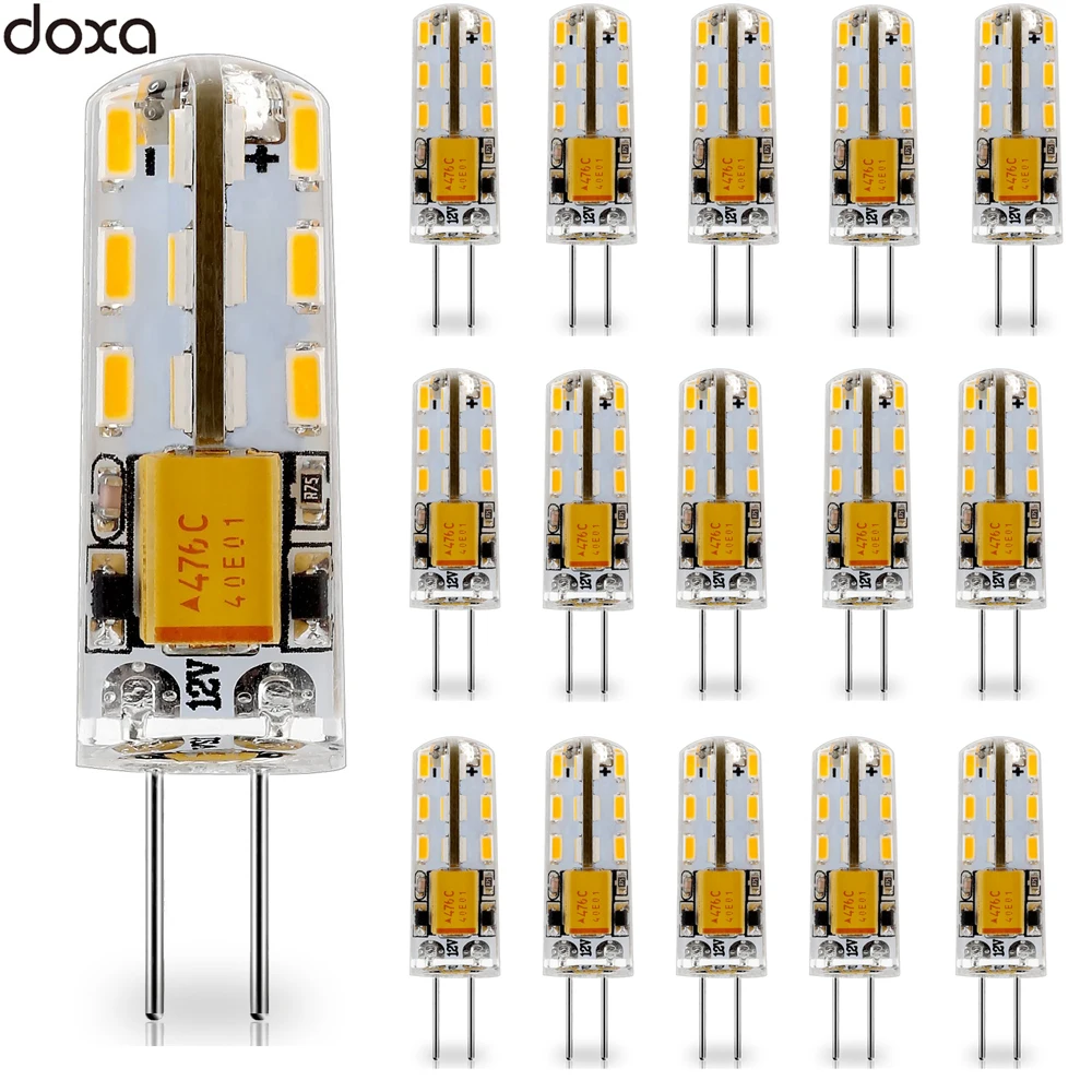 20 штук G4 светодио дный лампа 12 V AC/DC SMD светодио дный G4 свет лампы 1 W Лампада бомбилья заменить 10 W галогенные лампы Теплый натуральный белый