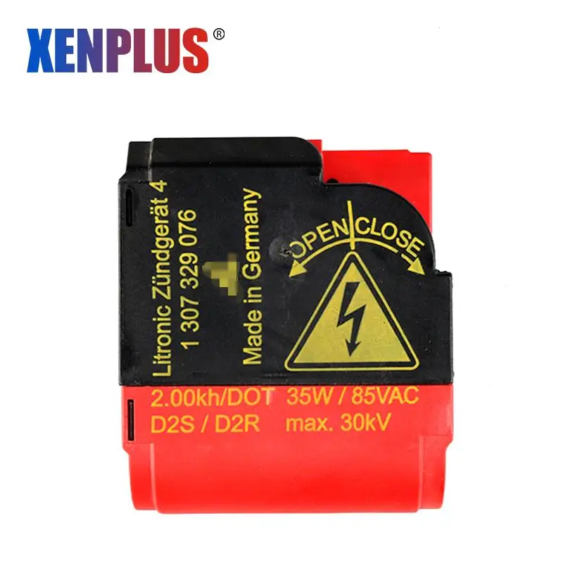 Xenplus 1 шт. Оригинальный OEM 307 329 076 красный воспламенитель Xenon модуль фары 13077329076 D2S D2R