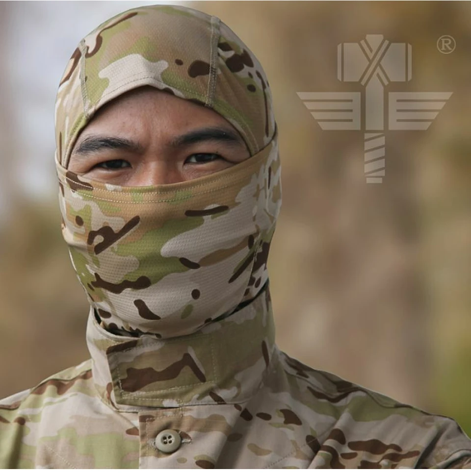 Multicam Camouflage Balaclava Vollgesichtsschal Maske Wandern Radfahren Jagd Armee Fahrrad Militärische Kopfbedeckung