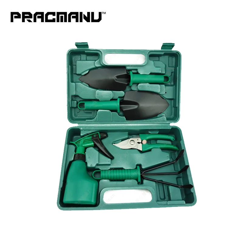 PRACMANU 5 Pcs Garden tool sets Combination of gardening tools Aluminum alloy garden spade Household