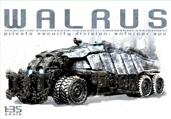 

1/35 Resin Kit Walrus with 4 Figures