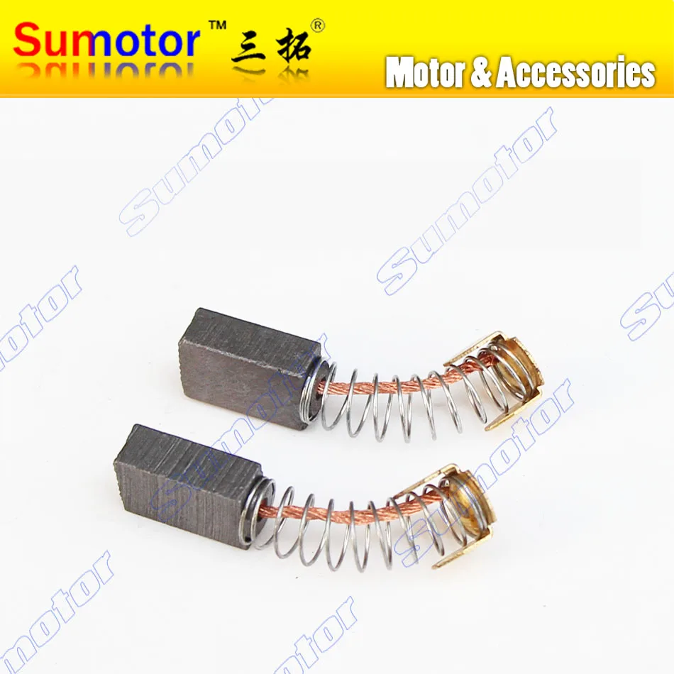 A pair of carbon brushes replace for DC motor R80170 GW80170 GW030050