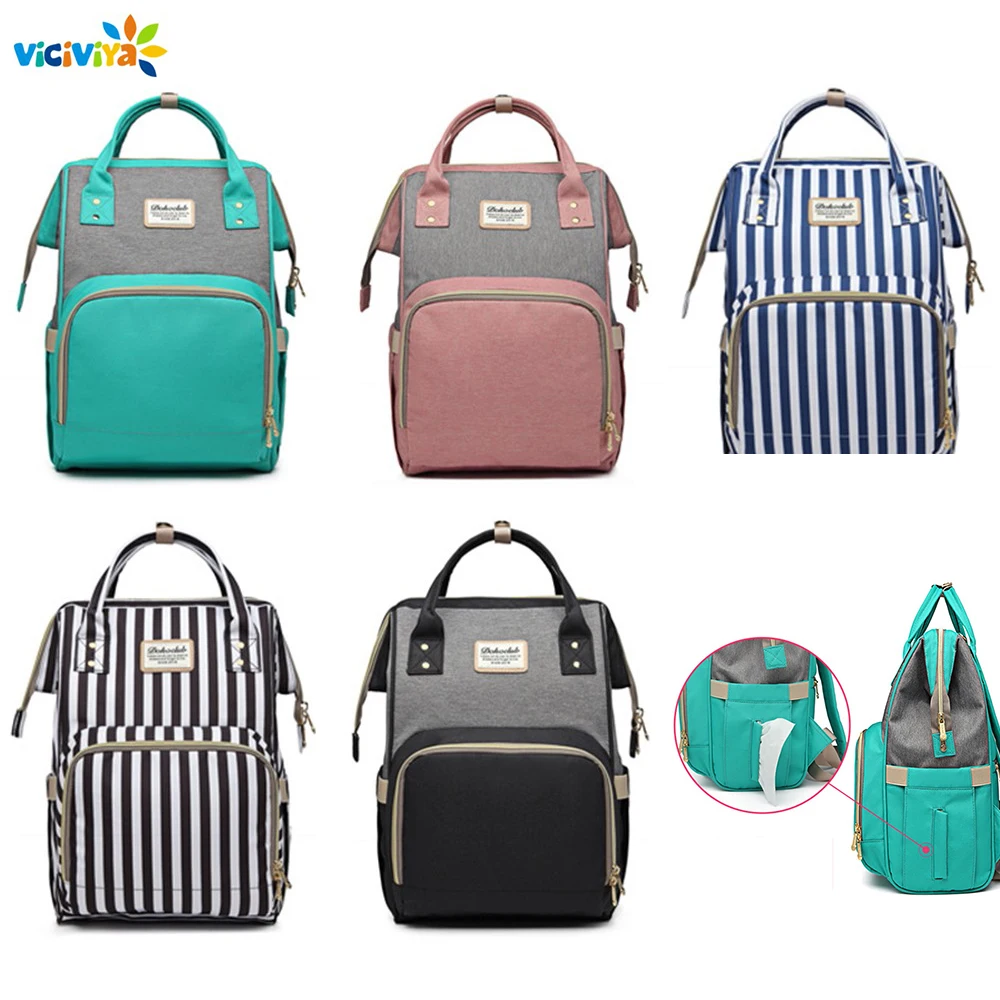 

Fashion Strap Diaper Bag for Moms Wet Bag Backpack Large Maternity Nursing Backpack for Stroller Bag Travel Nappy Backpack