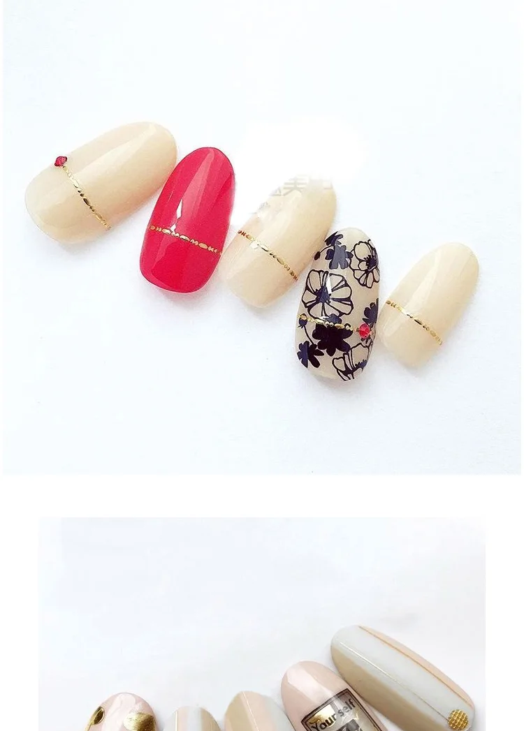 1 лист золотого тиснения, стикеры 3D на ногти Nail Art, Золотые снежинки, наклейки для французского маникюра, волнистое сердце, аксессуары для ногтей, украшения