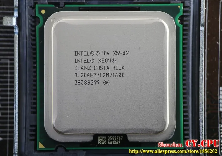 INTEL XEON X5482 3,2 GHz/12 M/1600 Mhz/cpu равный LGA775 Core 2 Quad Q9650 Q9550 cpu, работает на материнской плате LGA775 без адаптера