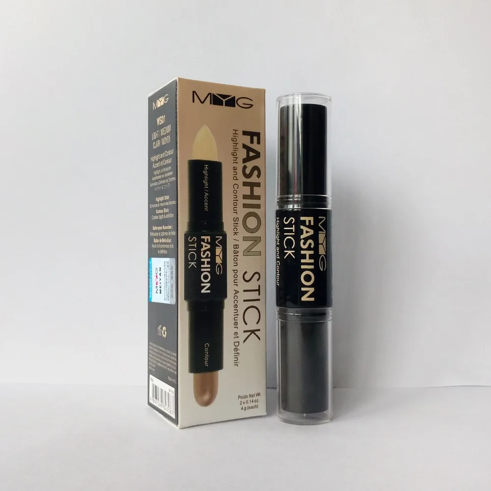 

2 Color Double Ended Bronzer&Highlighter Stick Concealer Pencil Contour Stick Shadow Repair Flawless Cosmetics MK2