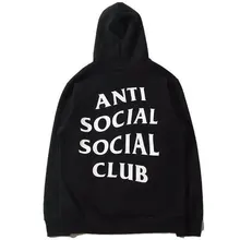 АНТИ СОЦИАЛЬНЫЕ SOCIAL CLUB Толстовки Мужчины Женщины Высокое Качество 1:1 С Капюшоном АГОС Пуловер АНТИ СОЦИАЛЬНЫЕ SOCIAL CLUB Толстовки