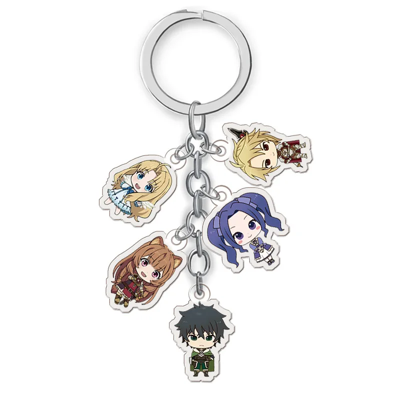 

Anime Tate no Yuusha no Nariagari Key Chain Cartoon Figure Car Keyring Keychain Holder Best Friend Graduation Chirstmas Day Gift