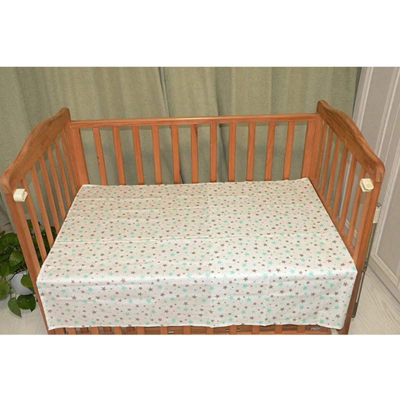 Назначение пожеланий для новорожденных Детское постельное белье для матраца хлопок для новорожденных простыни Корона экологический принт 150X90 см