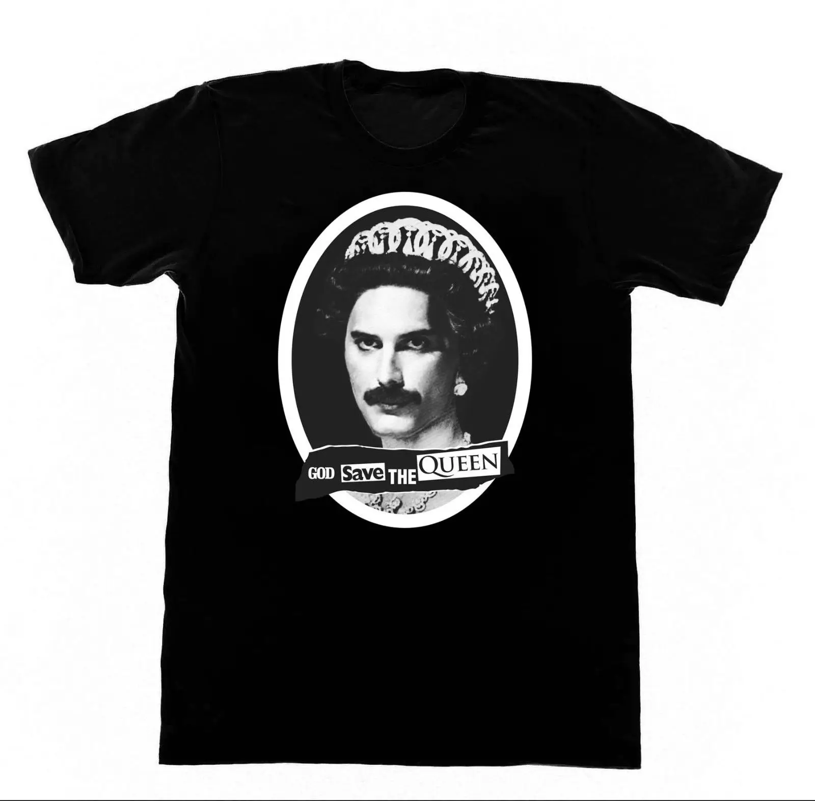 Freddie Mercury God Save The Queen Shirt Tshirt M58 LGBTin TShirts from Men's Clothing on