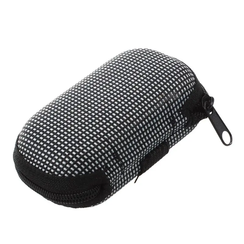 Black White Dotted Cover Case Holder for Folding Presbyopic Reading Glasses