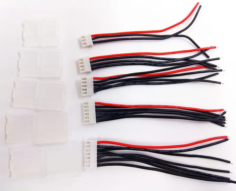 Balance Wire 2s 3s 4s 5s 6s Imax B6 Connector Cable Lipo Battery Charger Cable 100mm 22AWG Diameter 0.08 Heat up to 200 Degree  -1 (5)