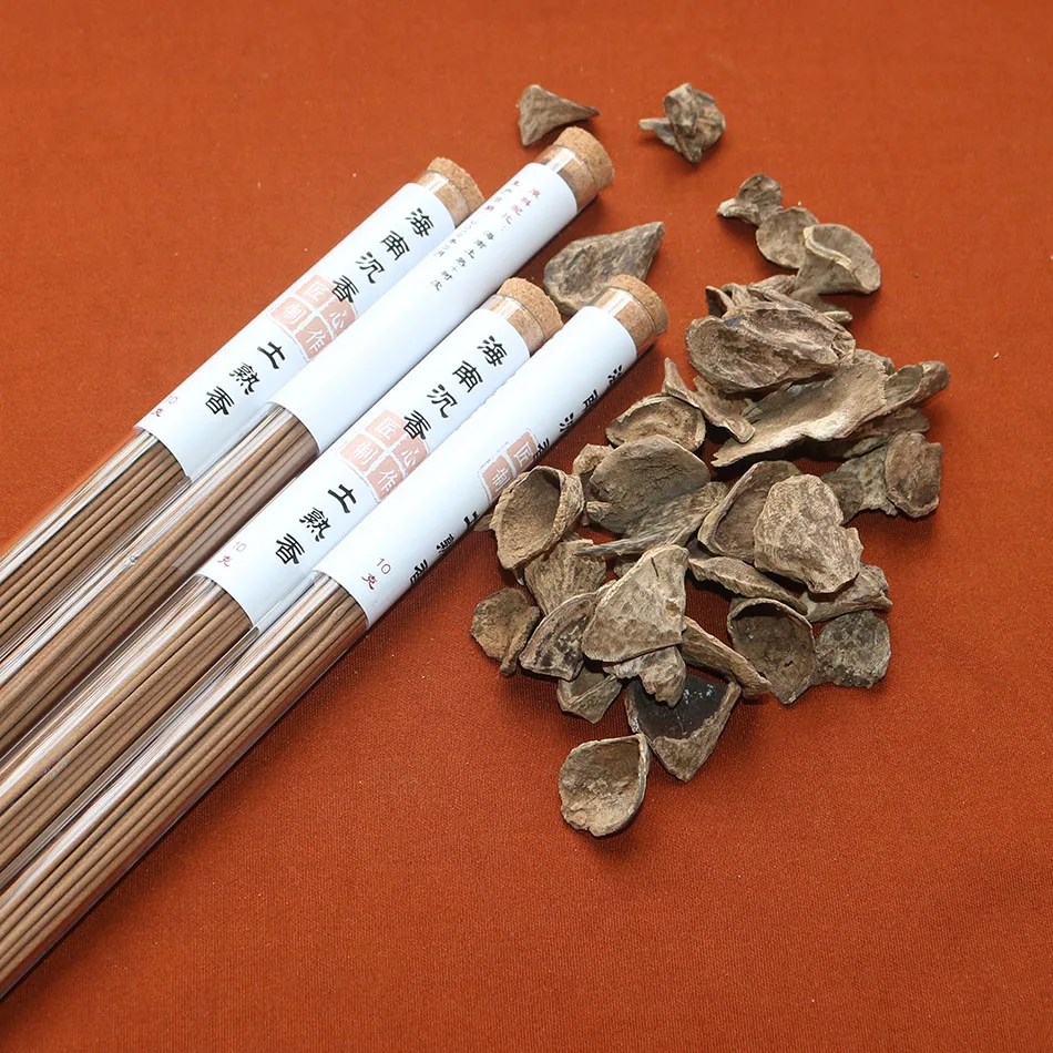 Палка для благовоний ручной работы Hainan oud + Kynam 10 г 43 шт. держатель стеклянных