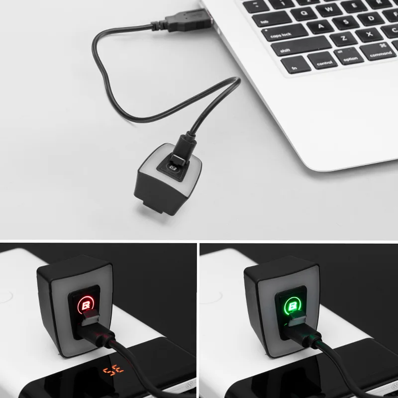 Billige ROCKBROS Fahrrad Licht Wasserdicht Radfahren Helm Rücklicht Laterne Für Fahrrad LED USB Aufladbare Sicherheit Nacht Reiten Hinten Licht