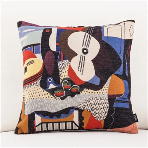 Персональный скандинавском стиле знаменитый Пикассо картина подушка чехол для подушки наволочка вытянутая наволочка для дивана офисного стула Cojines - Цвет: 1