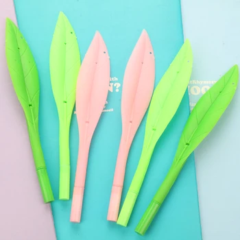 

Cute Kawaii Banana Leaf Erasable pen Gel Pen 0.5mm Black Ink Student Boys Writing pen School Supply Office Accessory Stationery