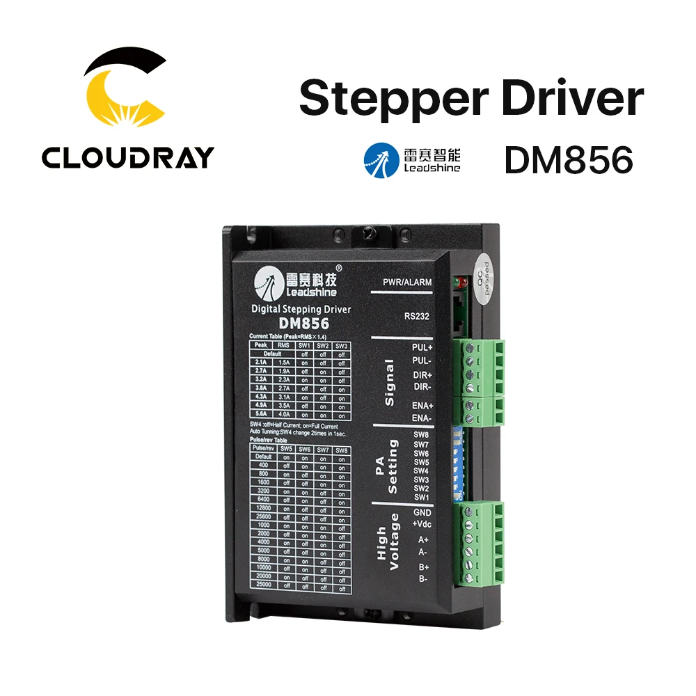 Cloudray Leadshine двухфазный шаговый драйвер DM856 20 80VAC 0 5 6a|Драйвер двигателя| |