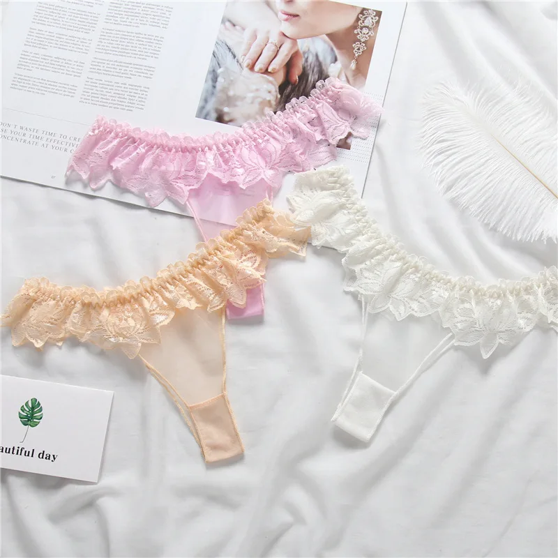 

lace T-back Underwear lace Women Sexy Panties Female Seamless Lace Lingerie Women G String Thong