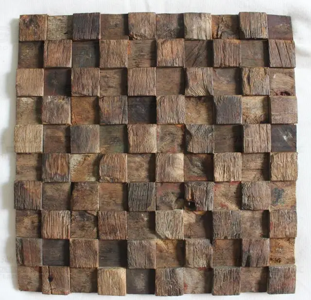 patrn cuadrado madera vieja nave azulejos rsticos de madera comedor pared mosaico para cocina barra backsplash - Azulejos Rusticos patrn cuadrado madera vieja nave azulejos rsticos de madera comedor pared mosaico para cocina barra backsplash - Azulejos Rusticos