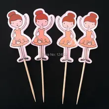 12 шт./упак. танцующая девушка форма торт вставленная карта, маленький мусс кольцо, Тирамису, сыр, помадка торт украшения инструменты