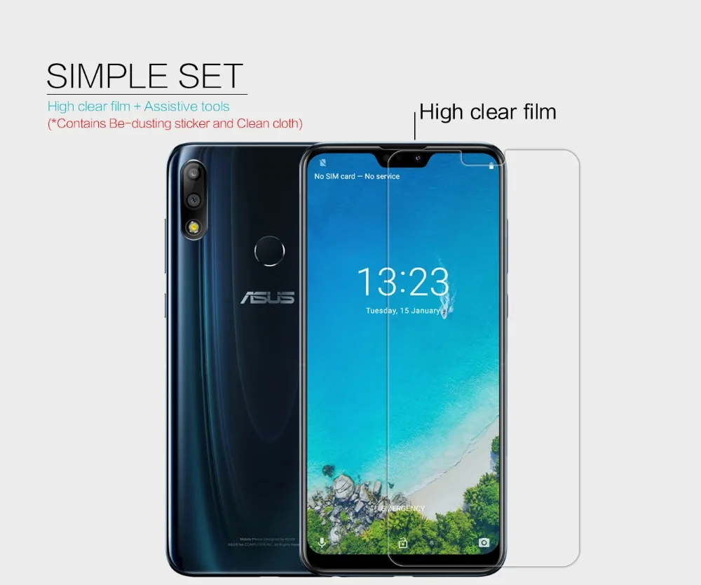 2 шт./лот для Asus Zenfone Max Pro M2 ZB631KL NILLKIN Супер прозрачная защитная пленка против отпечатков пальцев или матовая защитная пленка для экрана