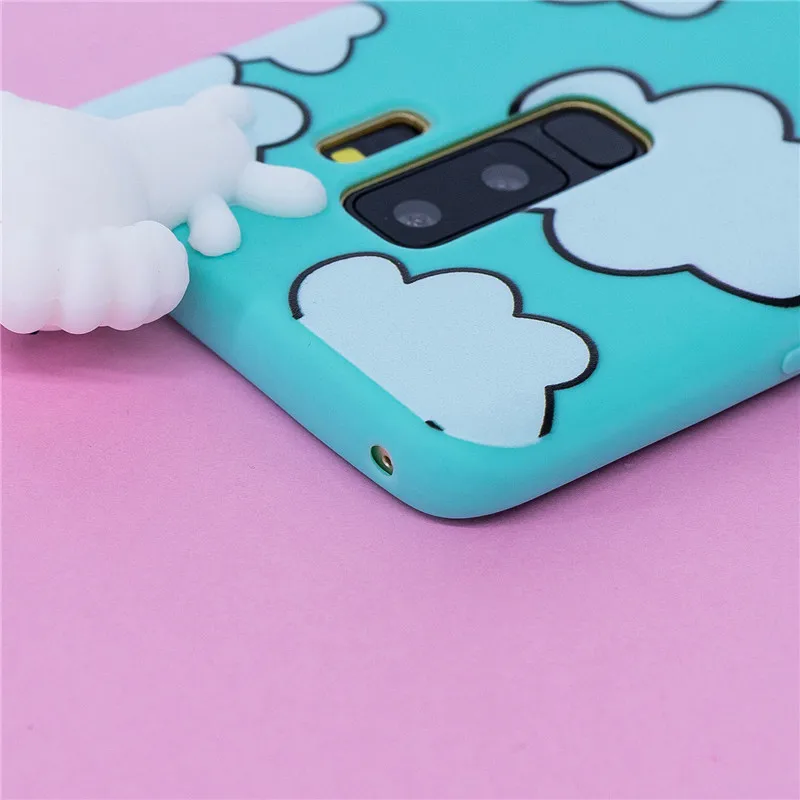 samsung cases cute Phone Case on for Samsung Galaxy S9 Plus S6 S7 Edge S8 Plus Note 8 9 S10 Plus Cover Fundas 3D Dolls Toys Cartoon Soft TPU Cases kawaii samsung cases