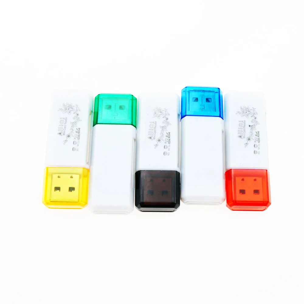 4в1 USB 2 0 Многофункциональный все в 1 MS M2 SDHC TF MMC Micro SD U Flash Card Reader (случайный
