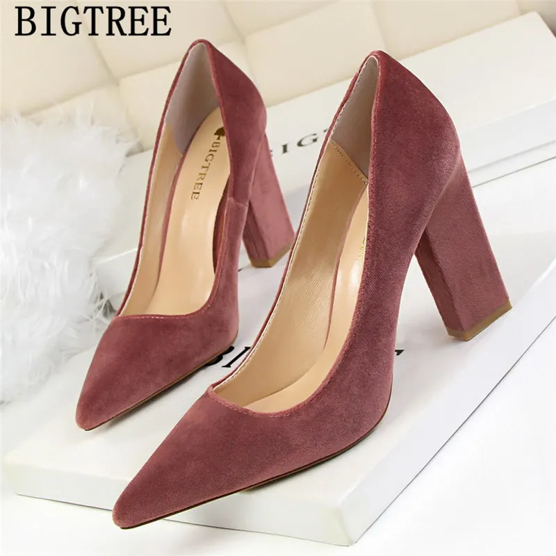thick heel elegant shoes women pumps fetish high heels bigtree shoes black heels green shoes for women wedding heels ayakkabi thick heel elegant shoes women pumps fetish high heels bigtree shoes black heels green shoes for women wedding heels ayakkabi