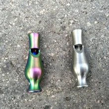 Наружный кемпинг первый аварийный свисток, нержавеющая сталь Высокая децибел EDC металлический свисток с ЧПУ металла Отделка производства