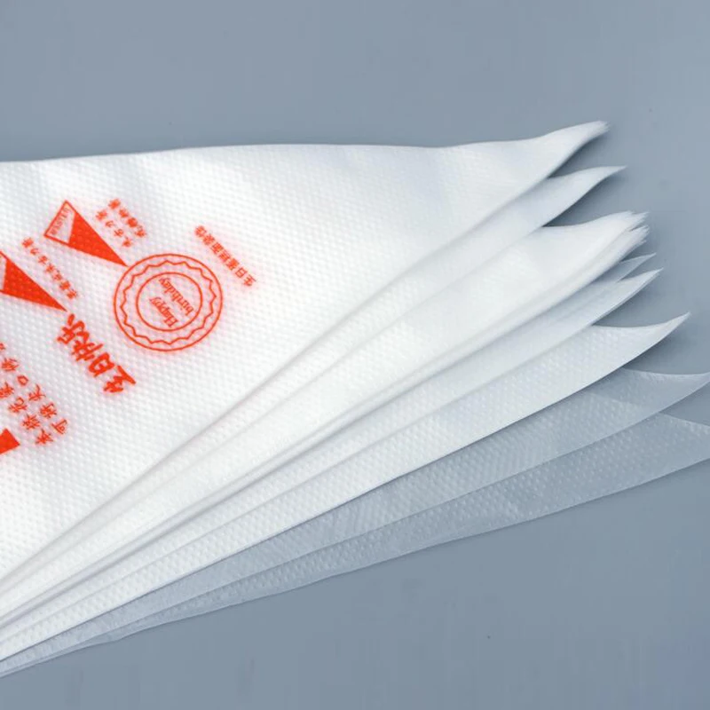 100 Pcs Pastry Bags Disposable Plastic for Cake Decoration Fondant Cream Cookie Chocolate Jam Baking Pastry Bakery Tools