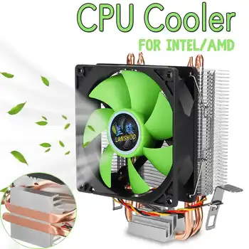 

90mm 3Pin 2 Heatpipes CPU Cooler Heatsink Cooling Fan Cooler Quiet Fans for Intel LGA 775/1150/1151/1155/1156 for AMD AM2 AMD3