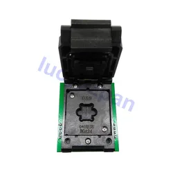 Adaptador para tomada bga24 para dip8, adaptador de chip pc com moldura tamanho ic 4*6mm 5*5mm, para programador ch34rt809f/android tv box