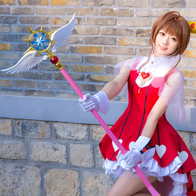 44 8 &quotДлина Cardcaptor Sakura Kinomoto Сакура Косплэй звезда мечта палка Волшебная палочка