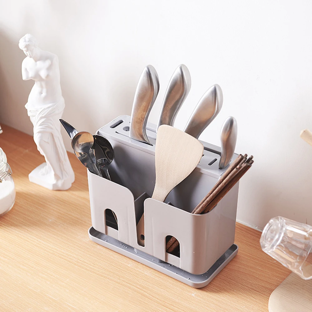 Creative Multifunctional Hollow Kitchen Storage Organizer Holder Rack for Chopsticks Knife Tableware Kitchen Accessories