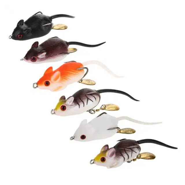 Buy 5cm Plastic Rat Fishing Lure Crank Bait Artificial