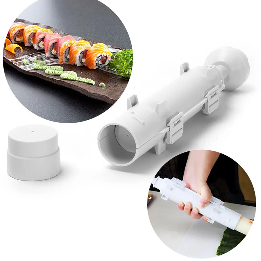 

Sushi Maker Roller Roll Mold Sushi Roller Bazooka Rice Meat Vegetables DIY Sushi Making Machine Kitchen Sushi Tools