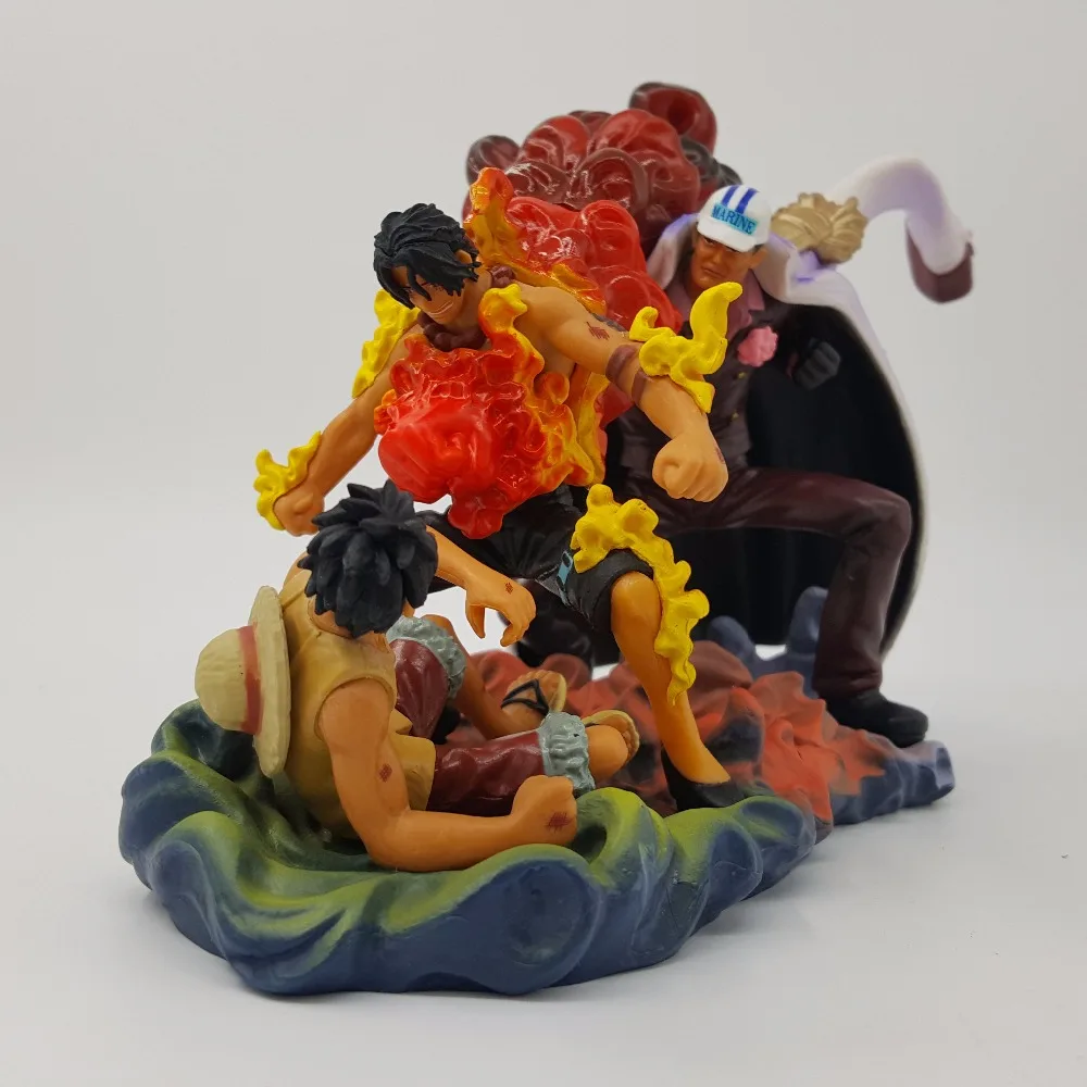 Экшн фигурка Ace Deadth 120 мм Аниме One Piece Sakazuki Luffy Sabo модели игрушки|Игровые фигурки и