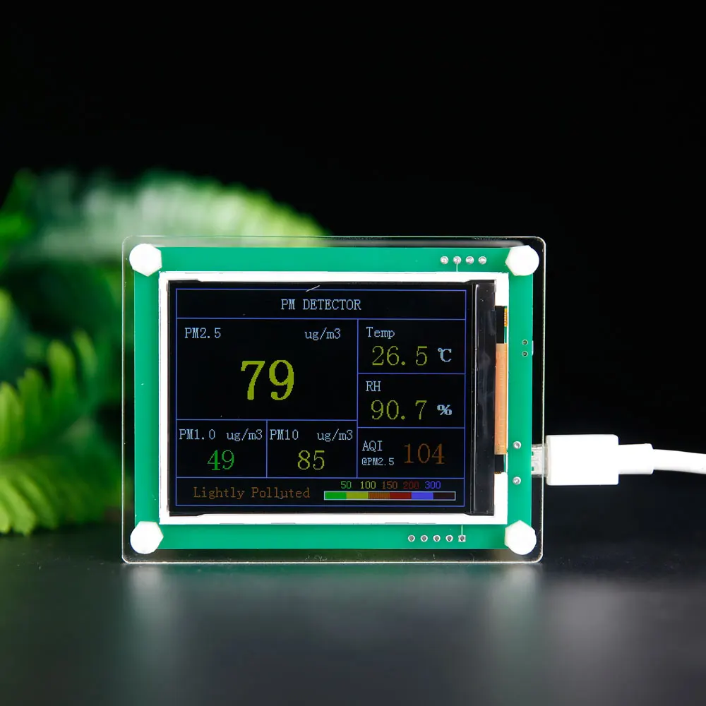 Particulates PM2.5 PM1.0 PM10 detector air quality monitoring PM2.5