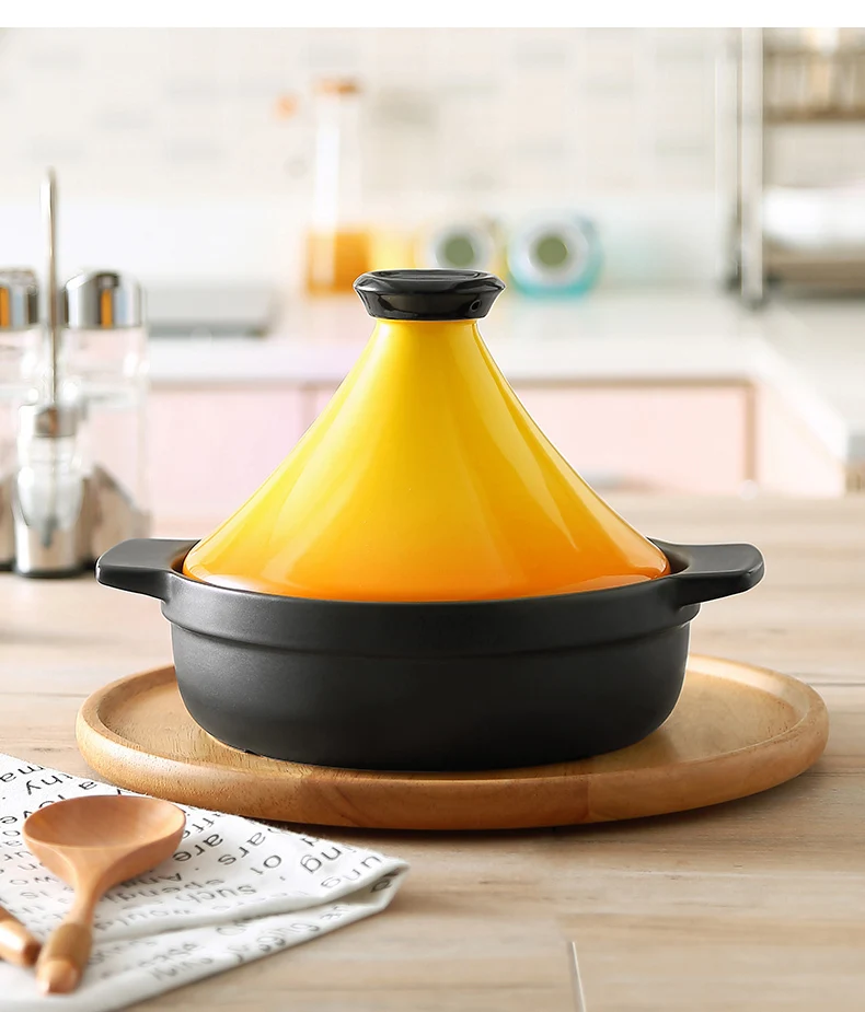 Morocco Tajine горячий горшок керамическая кастрюля Бытовая высокая термостойкость японский тагин рагу суп керамическая сковорода тагин 21 см