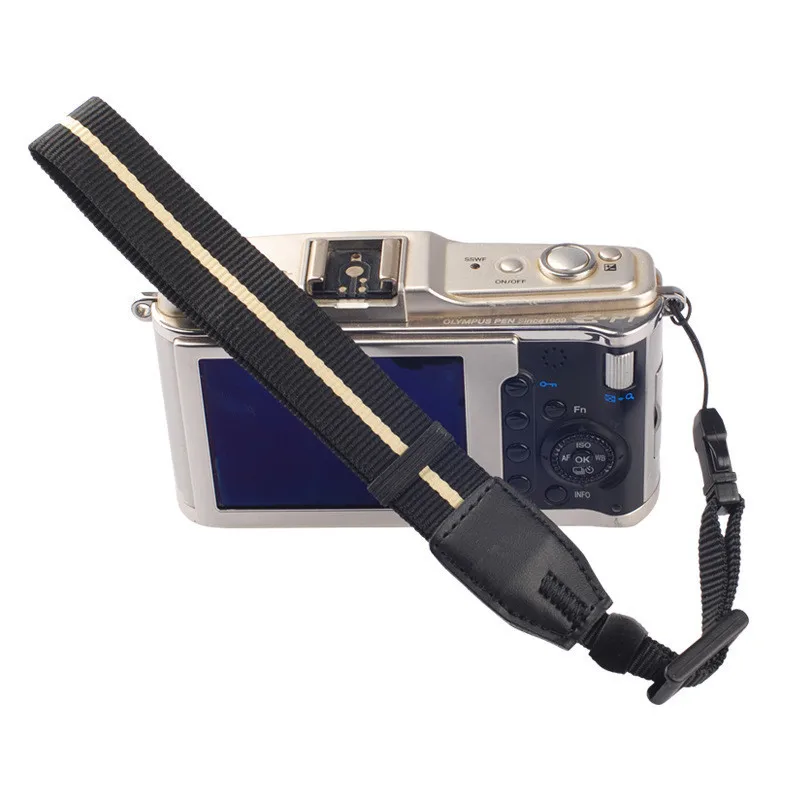 EL-09 Camera Leather Wrist Band Strap Hand Strap_