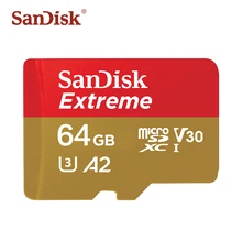 SanDisk A2 Micro SD карта 128 Гб карта памяти Экстремальный PRO 256 Гб Microsd SDHC SDXC U3 V30 32 Гб 64 Гб TF карты для камеры смартфона