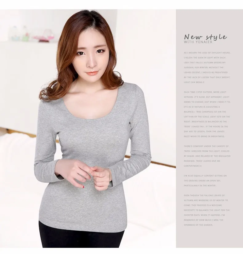 5 Colors Korean Sexy Tops Women 2016 New Spring Autumn Fashion Slim Tshirt Casual Long Sleeve T-Shirt Women Solid T Shirt A565 e