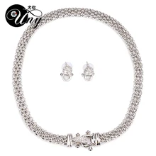 Uny под старину jewelries Наборы мода проложить камень набор ювелирных изделий Винтаж jewelries Наборы Роскошные Для женщин комплект ювелирных изделий, подарок