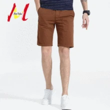 MANVALUE/Новые летние мужские прямые брюки до колена из эластичного хлопка для повседневной носки в европейском и американском стиле