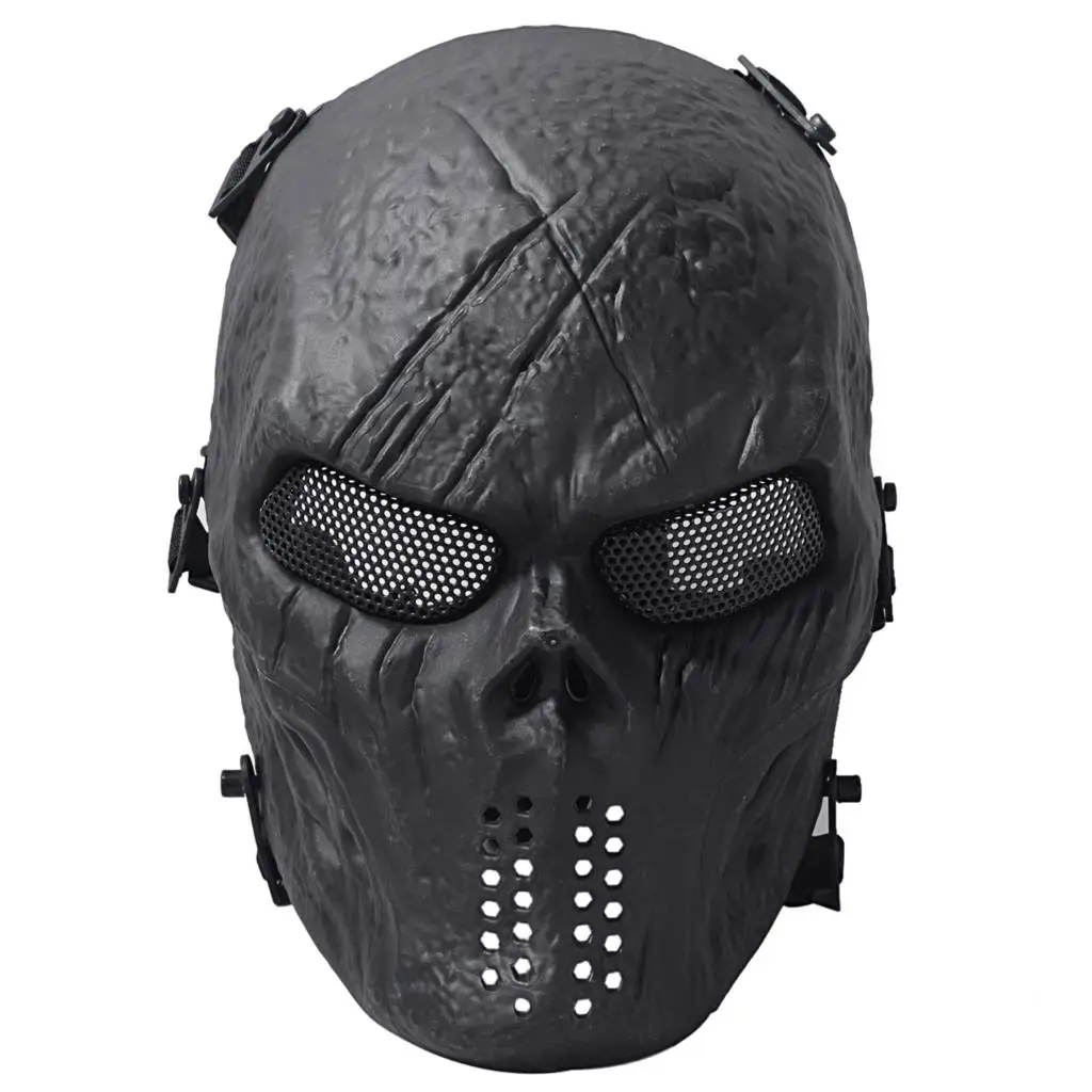 Unique Outdoor Airsoft Paintball Bb Gun Game Face Mask Face Guard Army