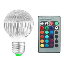 Цвет ful E27 2 млн Цвет RGB светодио дный света вспышки лампы с дистанционным Управление свет Регулируемый AC 100V-240 3000- 3500 К VRX033