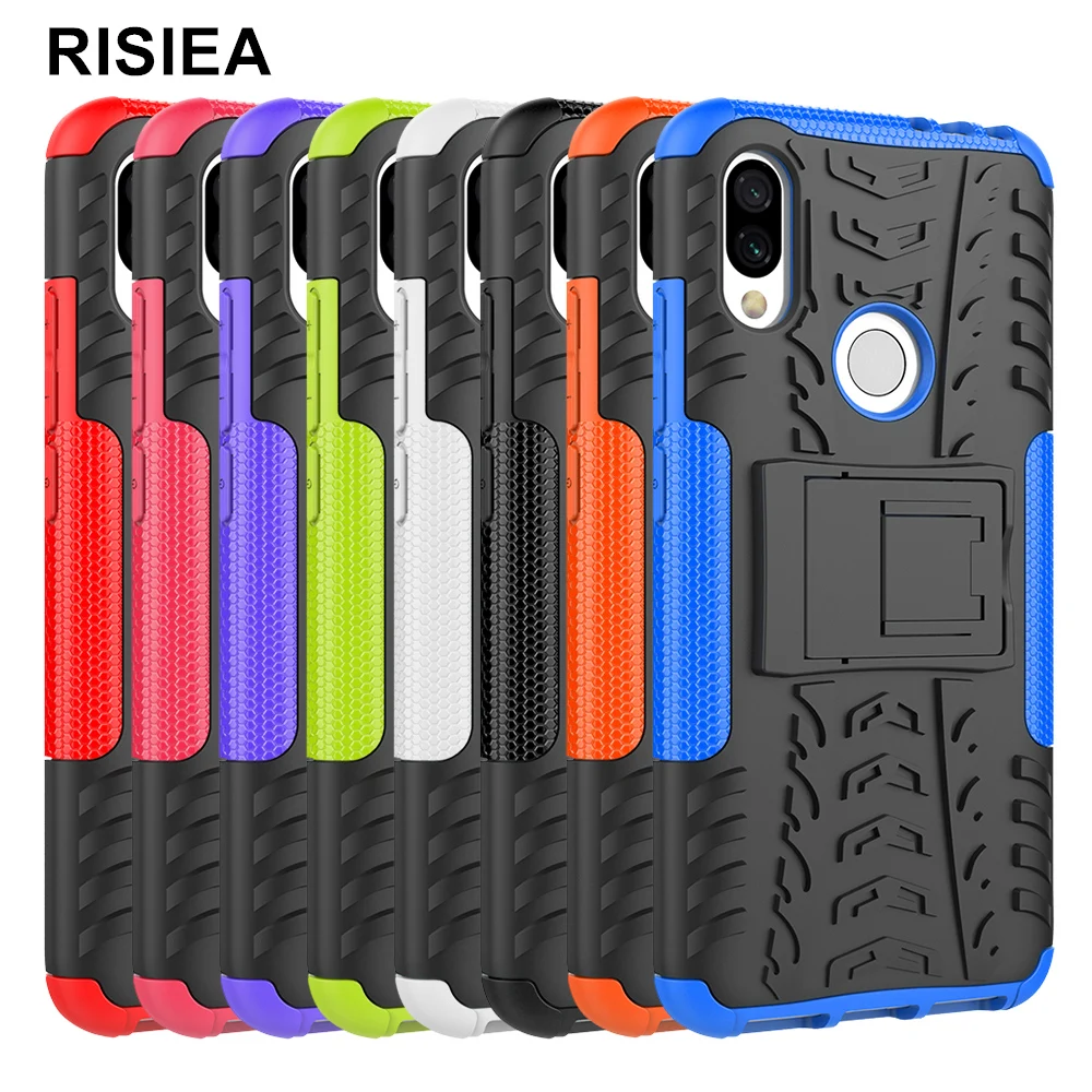 

RISIEA TPU+PC Hybrid Armor Case For Xiaomi Redmi Go Note 3 4 4X 5 5A 6 7 pro 6A S2 5Plus 4A 3S Case