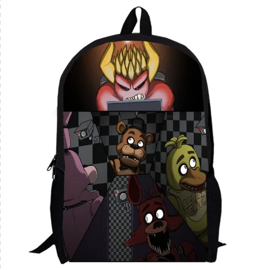 Рюкзак 13 дюймов для игр в стиле аниме детский двухслойный рюкзак Freddy Chica Foxy Bonnie